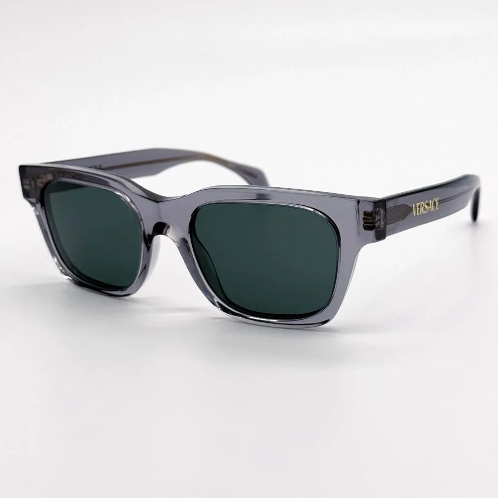 NEW VE4486 5510/71 VERSACE GRAY GREEN UNISEX SUNGLASSES VE4486 551071